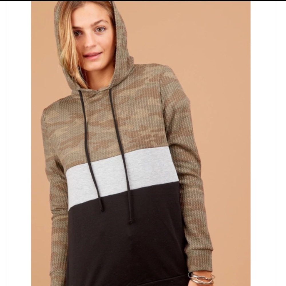 Thermo Camo Colorblock Hoodie💚 - Picture 2 of 3